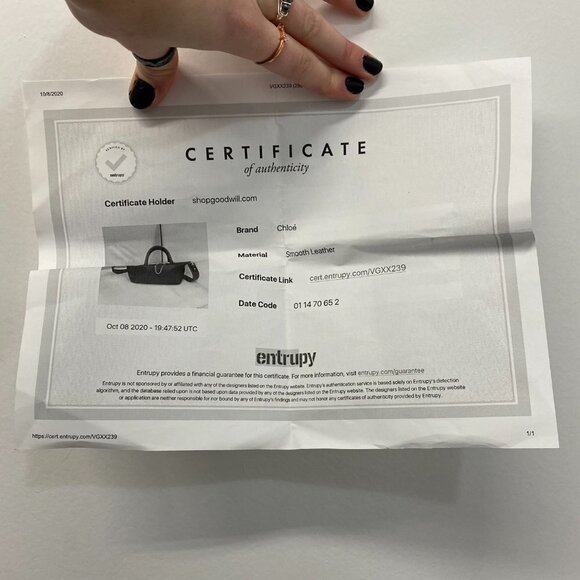 Chloe Cashmere Leather Two-Tone Baylee Tote - Picture 8 of 8